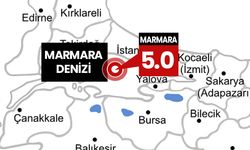 Marmara Denizi'nde 5.0 büyüklüğünde deprem!