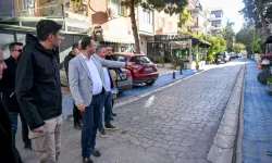 İzmir Bornova'da altyapı çalışmalarına yerinde inceleme