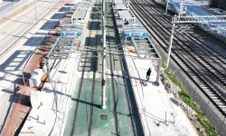 Kocaeli'de tramvay uzatılıyor...