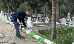 Kocaeli Çayırova'da mezarlıklarda çalışmalar sürüyor