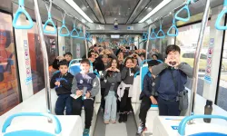 Antalya'da öğrenciler raylı sistemleri keşfetti