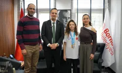 Bornovalı şampiyonlardan Başkan Eşki'ye gurur ziyareti