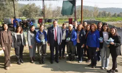 Muğla Milas'ta Başkan Fevzi Topuz'dan 8 Mart ziyareti