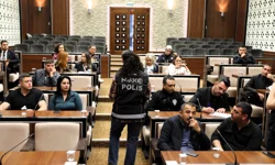 Ankara Keçiören'de özel güvenlik personeline 'Narko Kaan' eğitimi