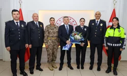 Artvin Valisi Ergün, Polis Teşkilatı'nı kabul etti