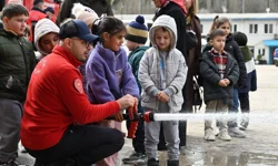 Bilecik Bozüyük'te miniklere yangın bilinci eğitimi