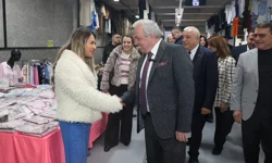 Bursa Nilüfer'in 8'inci giyim pazarı Balat'ta açıldı