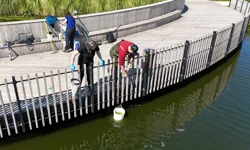 İzmit Millet Bahçesi'nde su göletine bilimsel çalışma