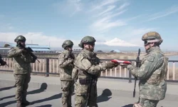 Nahçıvan askerleri tatbikat için Türkiye'de