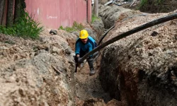 Sapanca'da Kuruçeşme'nin içme suyu hattı yenilendi