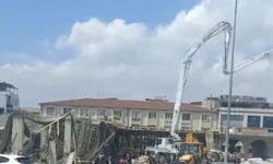 Düzce'de inşaatta hasır çöktü: Yaralı işçiler var!