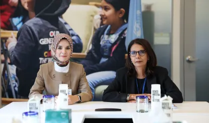 Bakan Göktaş, Najat Maalla M'jid ile buluştu