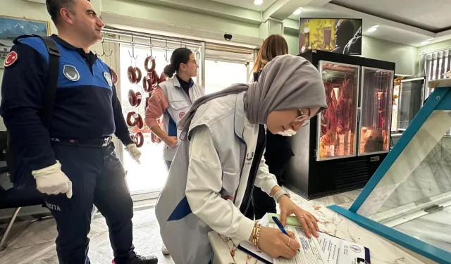 Manisa Soma'da kasaplara hijyen denetimi