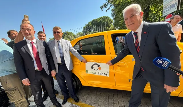 Bursa'da taksi sektöründe dijital hamle... 'Bursa Taksi' uygulaması tanıtıldı