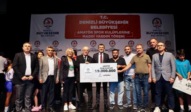 Denizli Büyükşehir'den amatör spor kulüplerine 9 Milyon TL destek