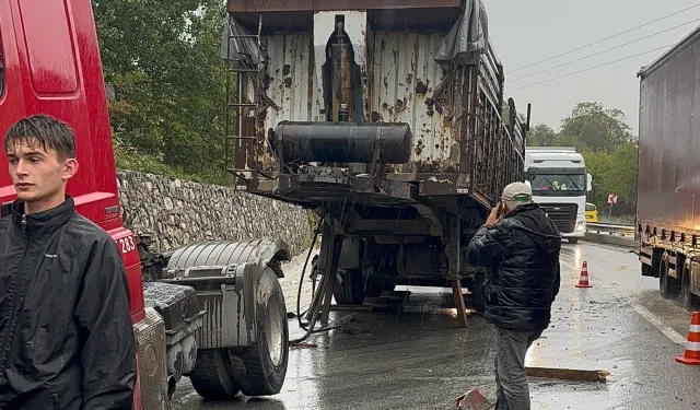 Düzce-Zonguldak bağlantı yolunda kaza!