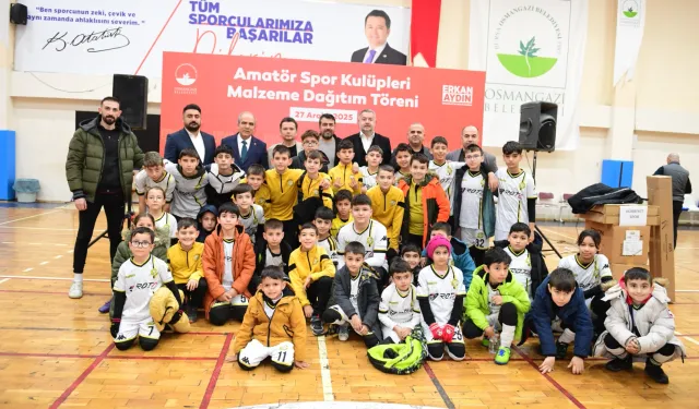 Osmangazi Belediyesi'nden amatör spor kulüplerine malzeme desteği