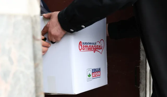 Bursa Osmangazi'de ihtiyaç sahiplerine erzak desteği