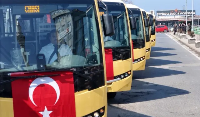 Zonguldak'ta toplu ulaşım için yeni halk otobüsleri hizmete girdi