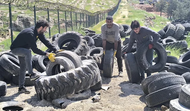 Mardin Büyükşehir, 100 ton atık lastiği geri dönüşüme kazandırdı