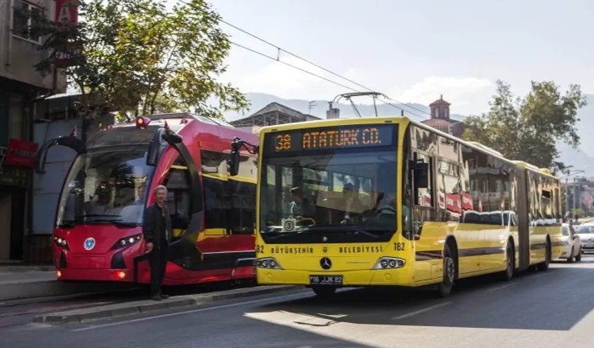 Bursa’da 19 Mayıs’ta ulaşım ücretsiz