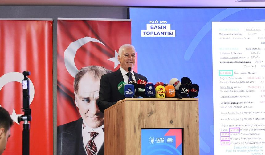 Bursa'da barajlar tükeniyor... Bozbey’den çarpıcı uyarılar!