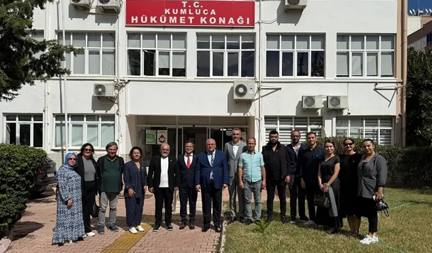 Antalya Kumluca'da CHP'lilerden Kaymakam Güneş'e ziyaret