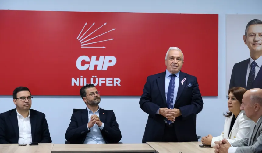 Başkan Özdemir'den CHP Nilüfer'e 'hayırlı olsun' ziyareti