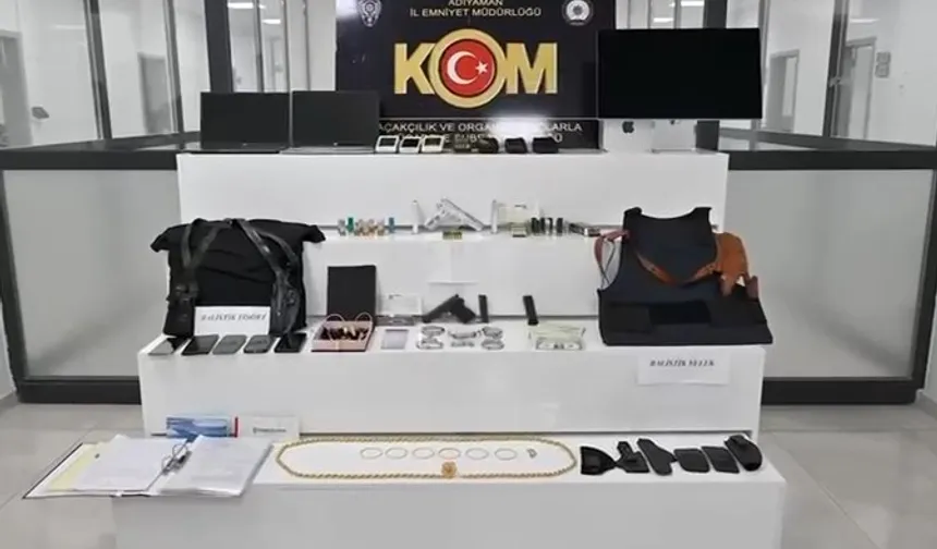 Adıyaman'da silahlı suç örgütüne operasyon: 22 gözaltı