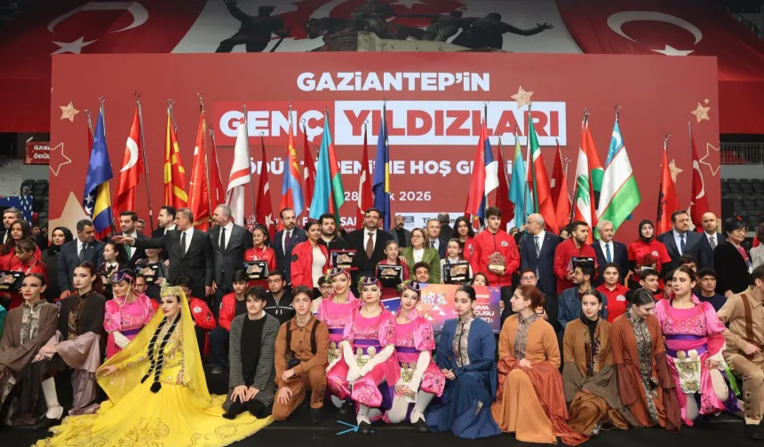 Gaziantep'in genç yıldızları ödüllerle onurlandırıldı