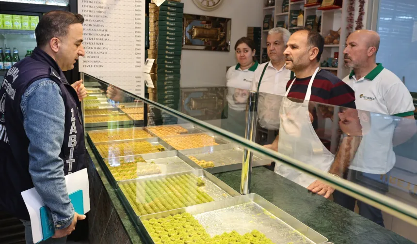 Bursa Nilüfer'de tatlı üreticilerine sıkı denetim