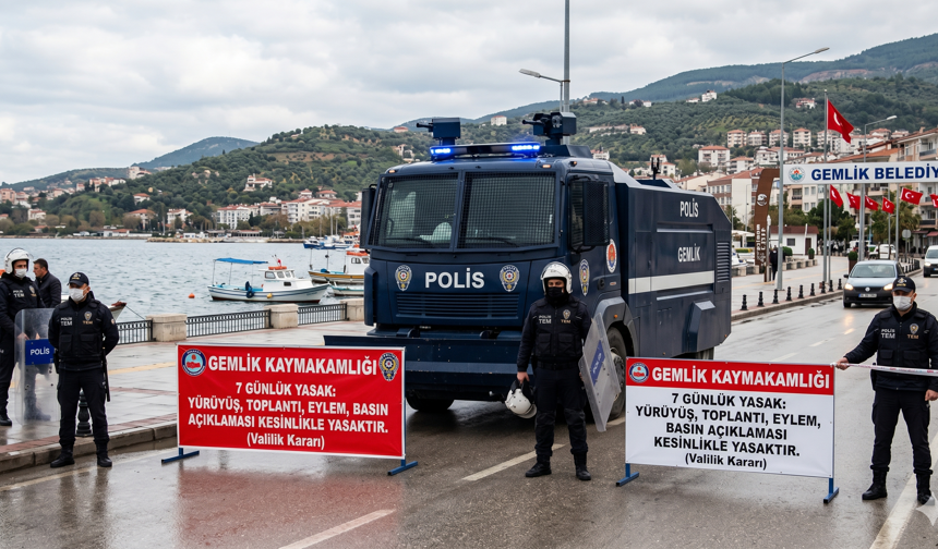 Gemlik'te 7 günlük yasak var!