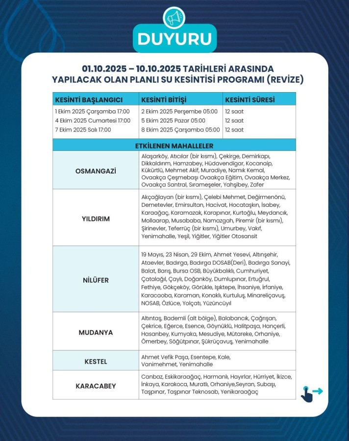 Bursa Dasular Kesilecek 2